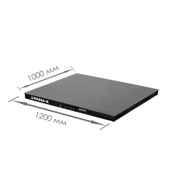 Весы платформенные моноблочные МАССА-К 4D-PM-12/10-3000-A(RUEW) (1200х1000)